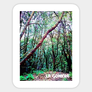 La Gomera forest trees Laurisilva Jurassic Park Sticker